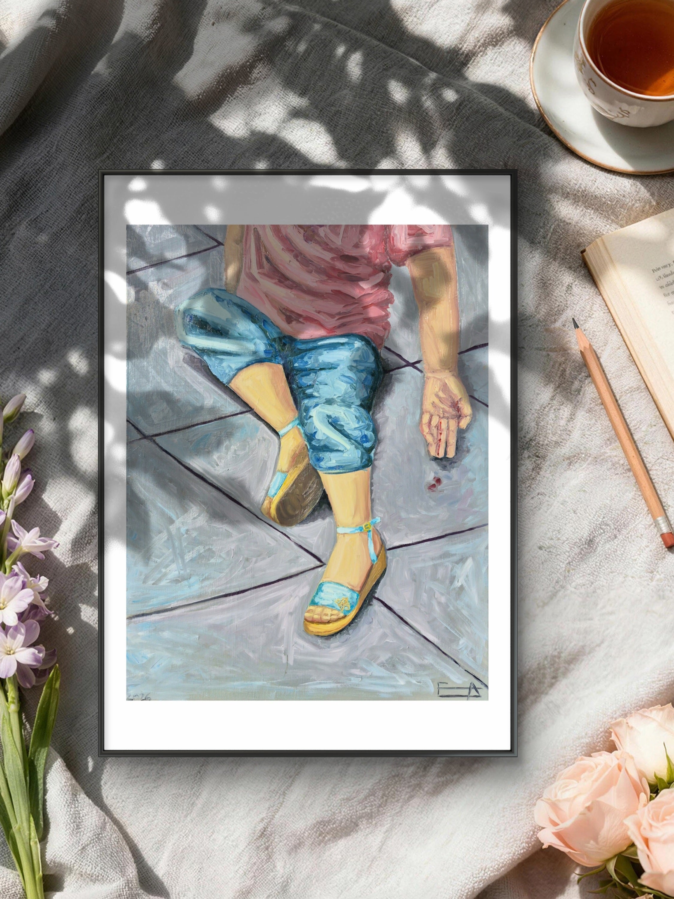 Print: Lazurowe Sandałki