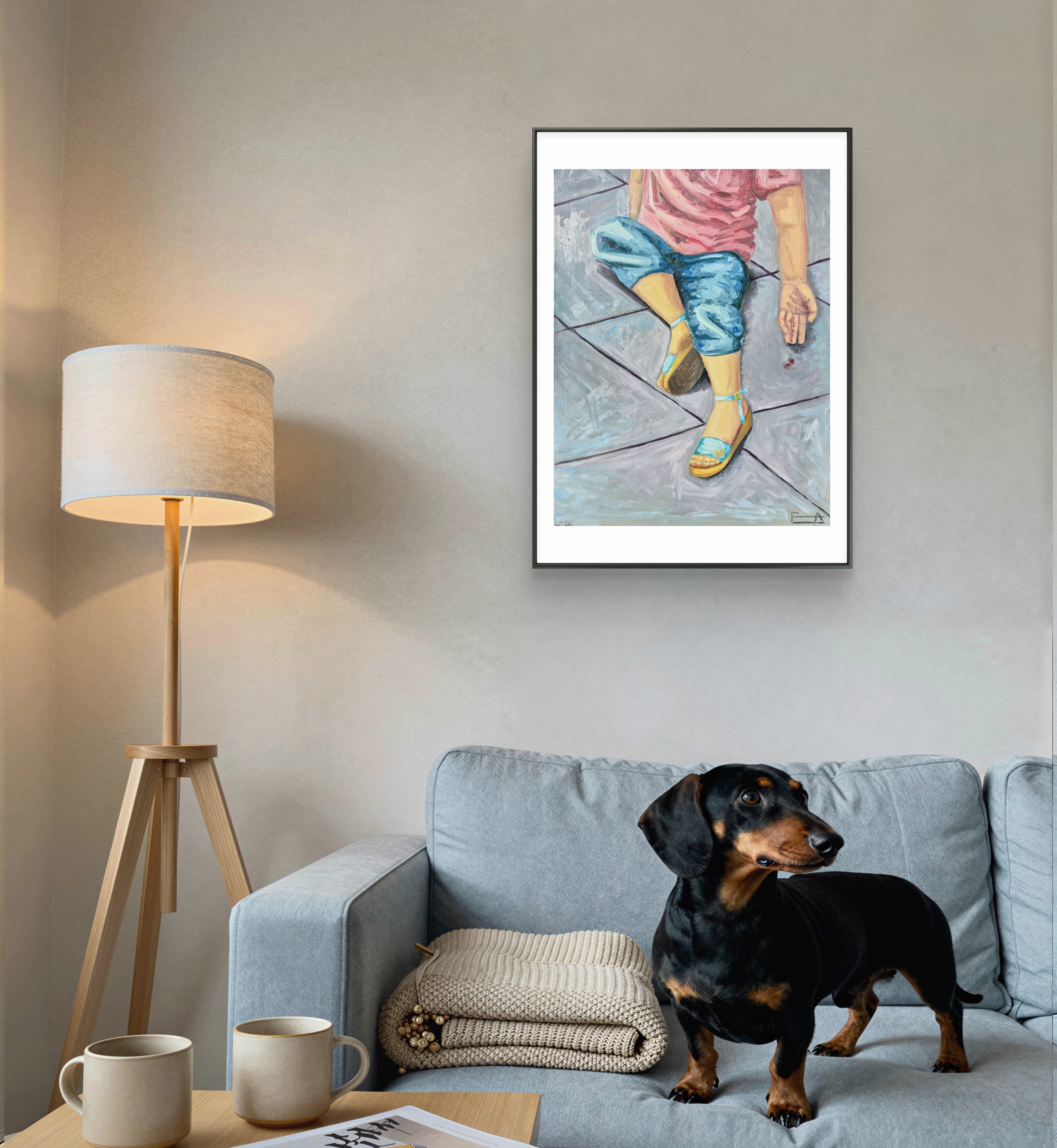 Print: Lazurowe Sandałki